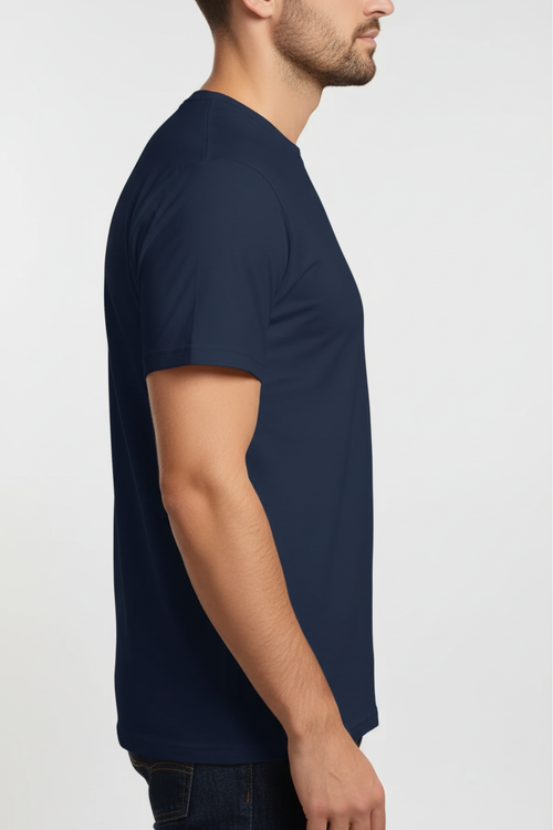 Camiseta Azul Marinho - Vista Frontal