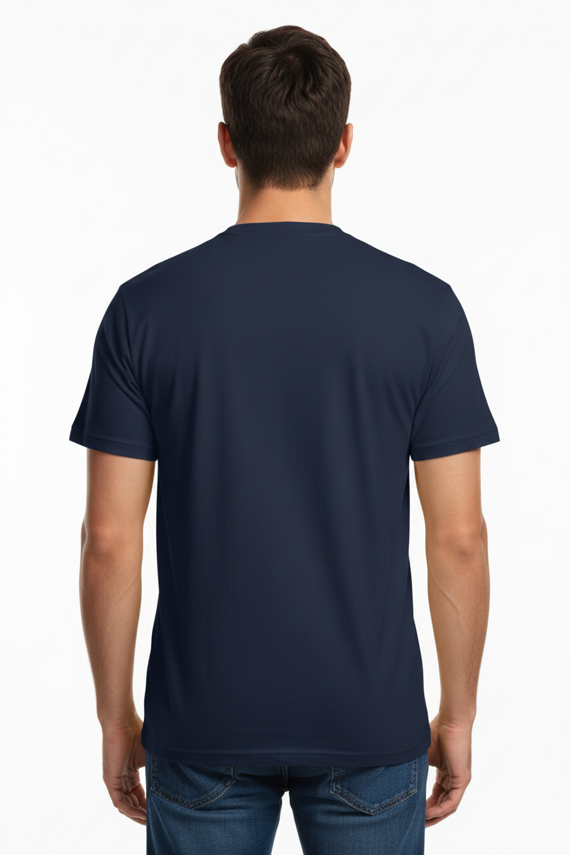 Camiseta Azul Marinho - Vista Traseira