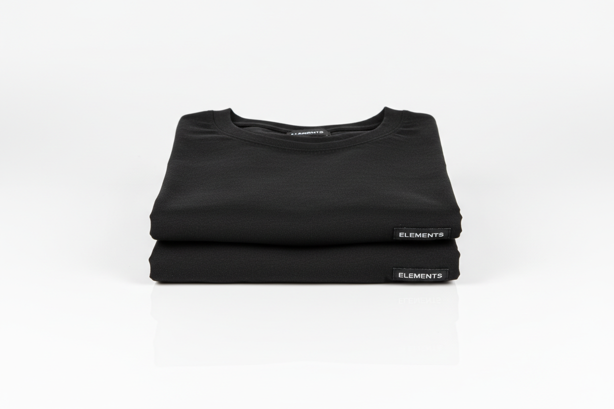 Kit 2 Camisetas Pretas PV