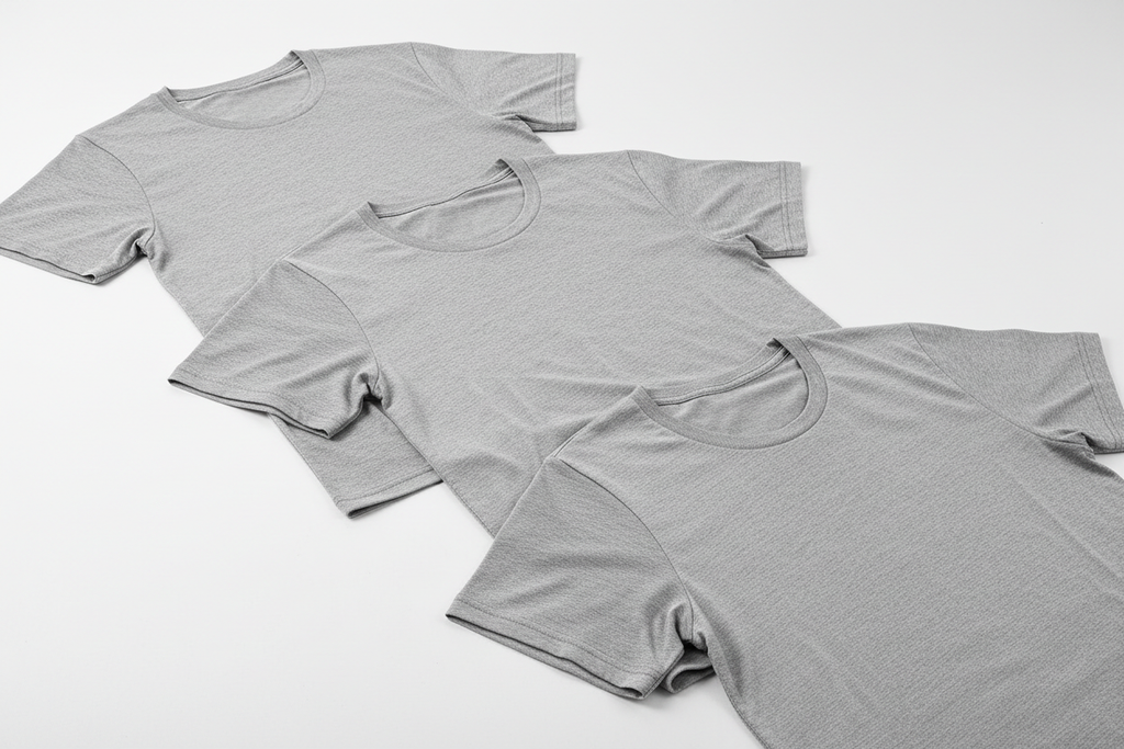 Kit 3 Camisetas Cinzas