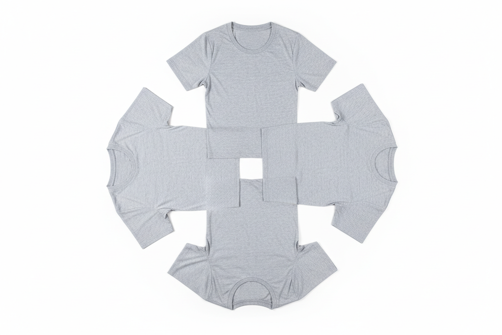 Kit 4 Camisetas Cinzas