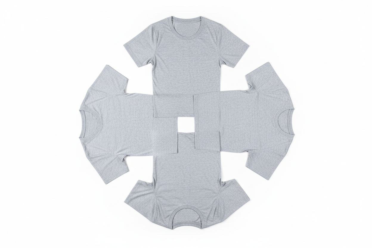 Kit 4 Camisetas Cinzas