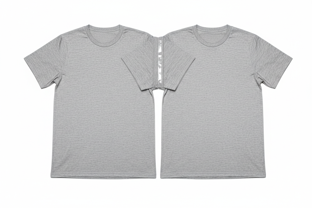 Kit 2 Camisetas Cinzas - Flat Lay