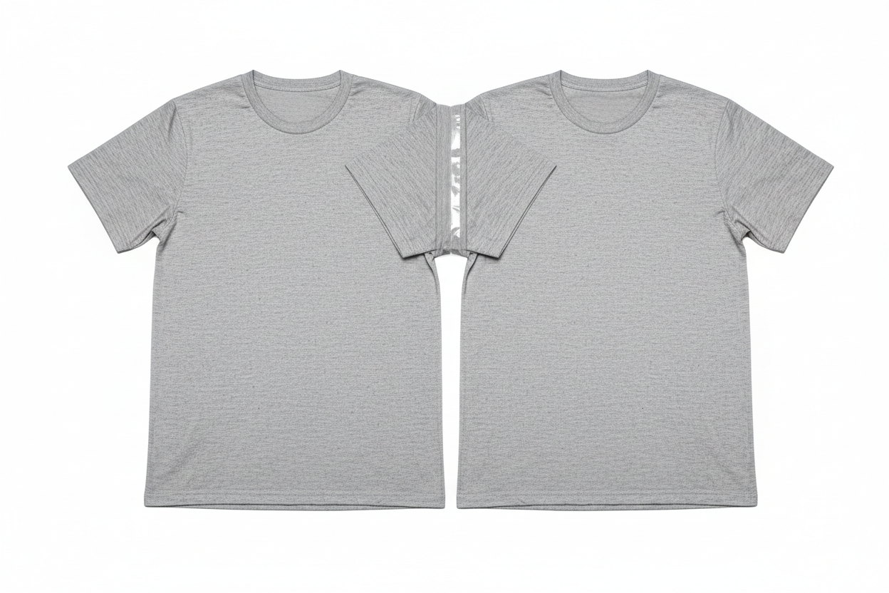 Kit 2 Camisetas Cinzas - Flat Lay