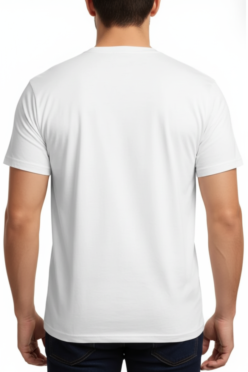 Camiseta Branca - Vista Traseira