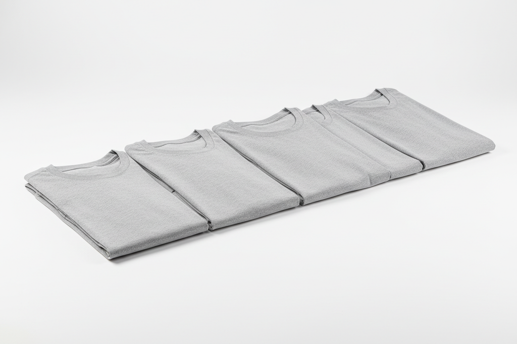 Kit 5 Camisetas Cinzas