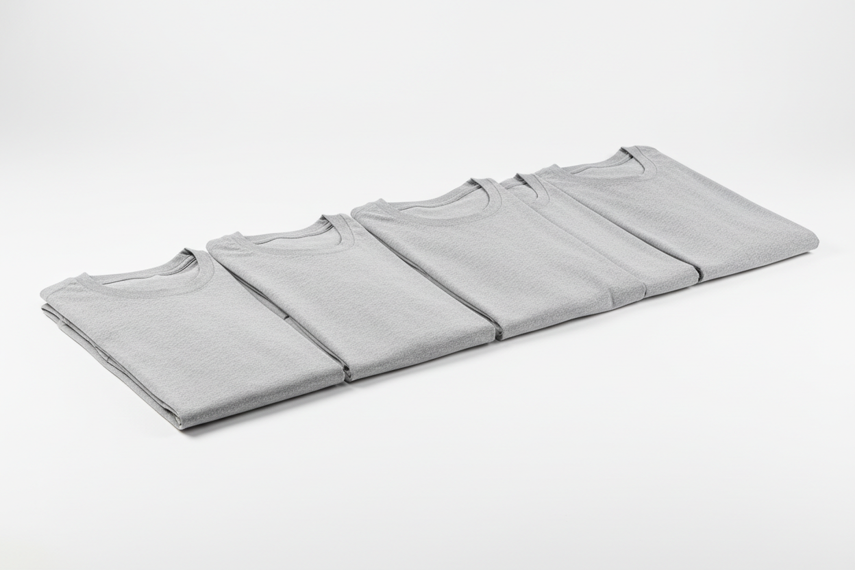 Kit 5 Camisetas Cinzas