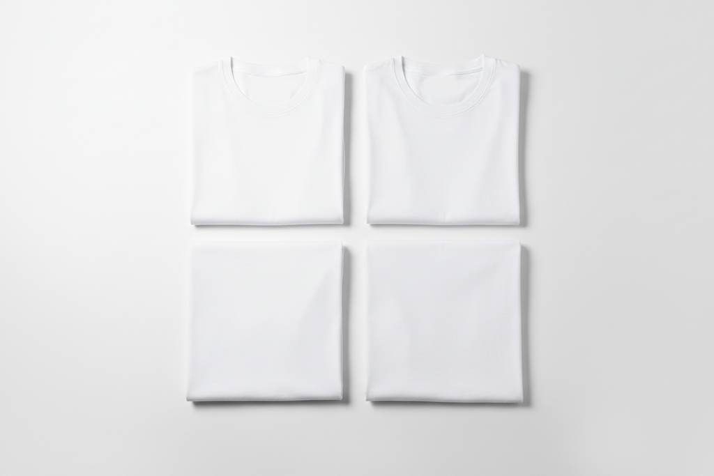 Kit 4 Camisetas Brancas