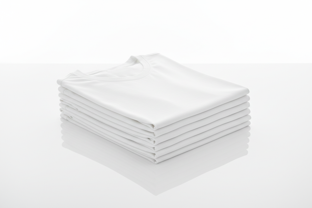 Kit 5 Camisetas Brancas