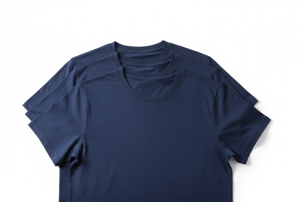 Kit 4 Camisetas Azul Marinho