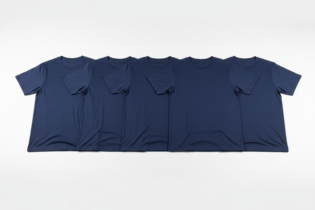 Kit 4 Camisetas Azul Marinho