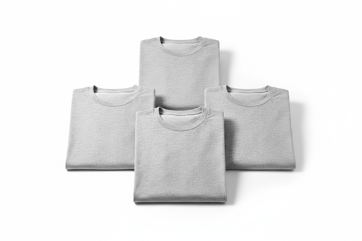 Kit 5 Camisetas Cinzas