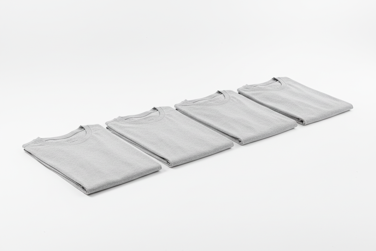 Kit 4 Camisetas Cinzas