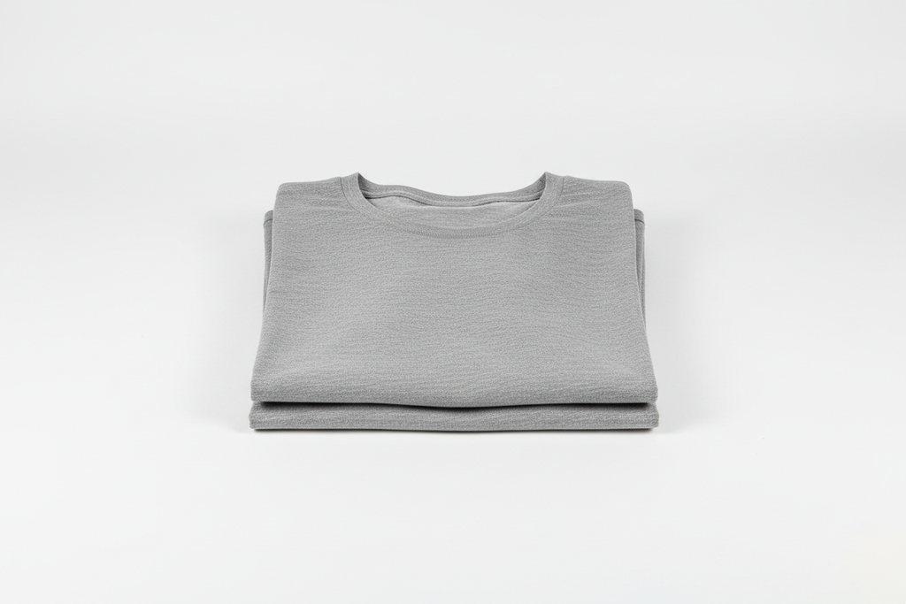 Kit 2 Camisetas Cinzas - Empilhadas