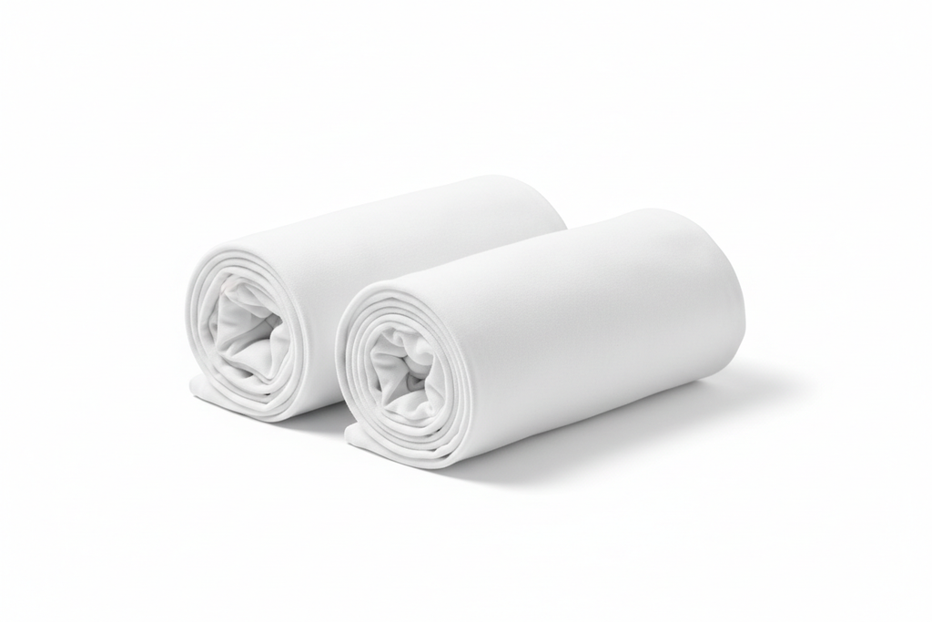 Kit 2 Camisetas Brancas - Enroladas