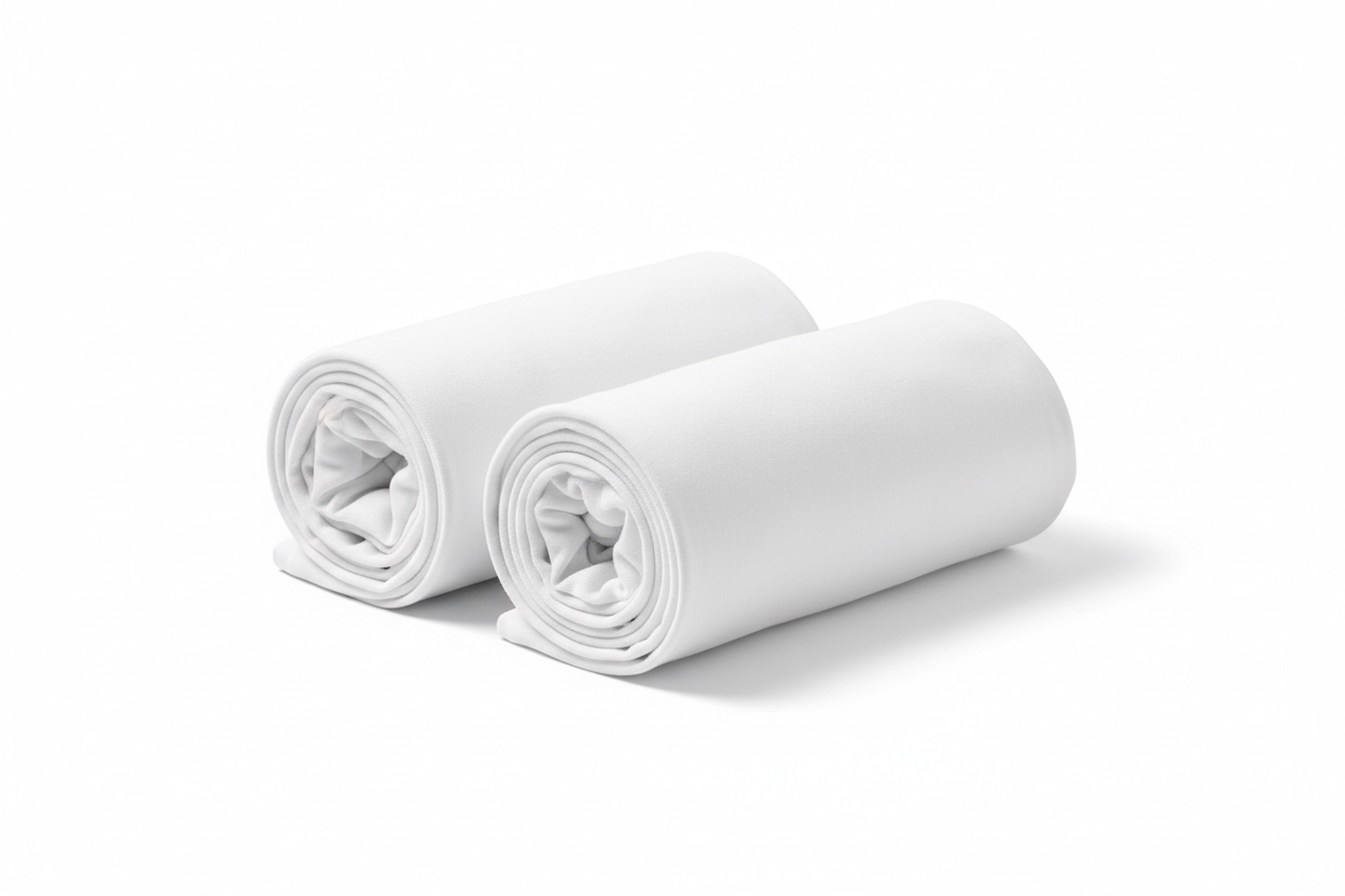 Kit 2 Camisetas Brancas - Enroladas