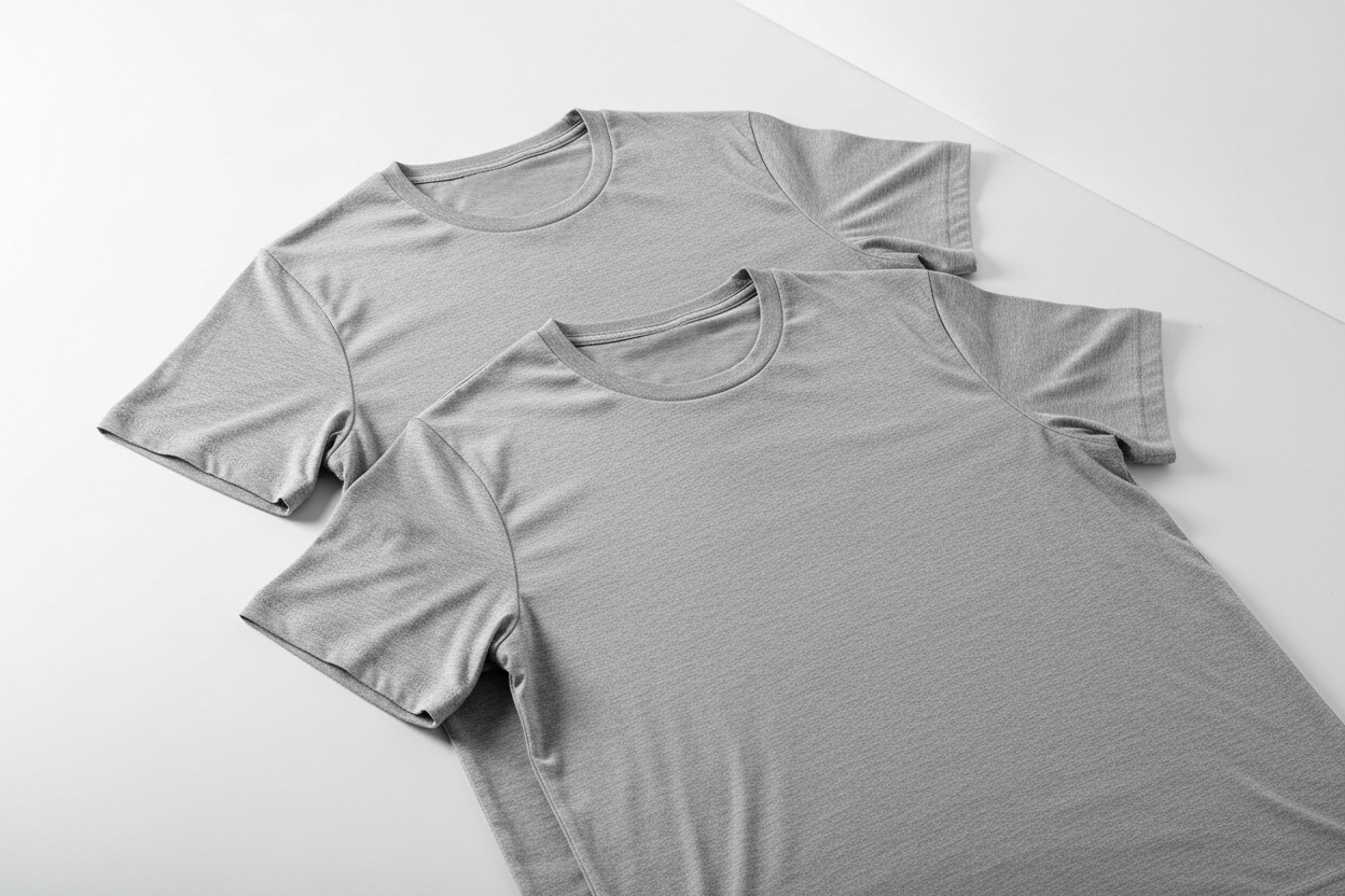 Kit 2 Camisetas Cinzas - Diagonal