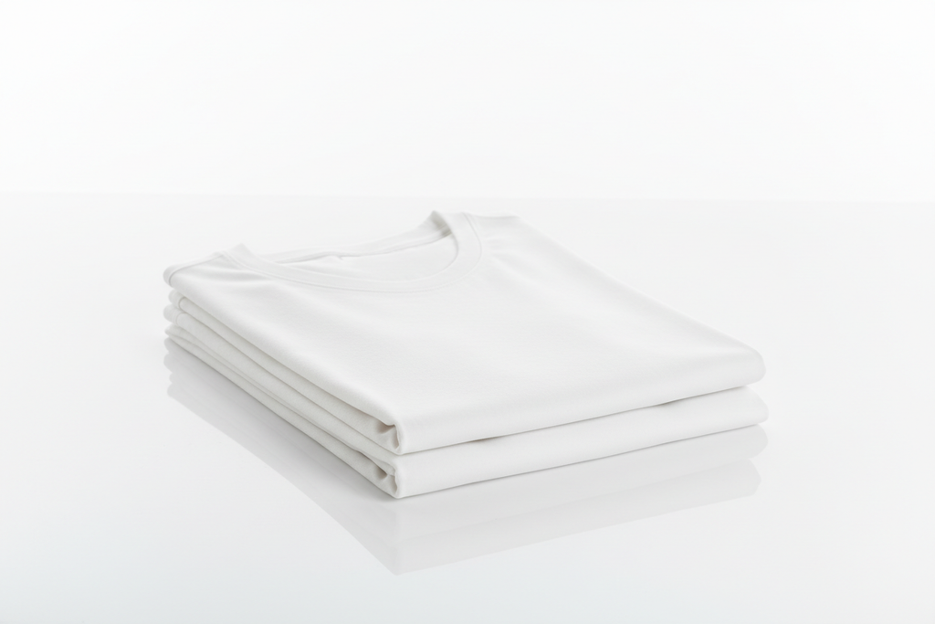 Kit 2 Camisetas Brancas - Empilhadas