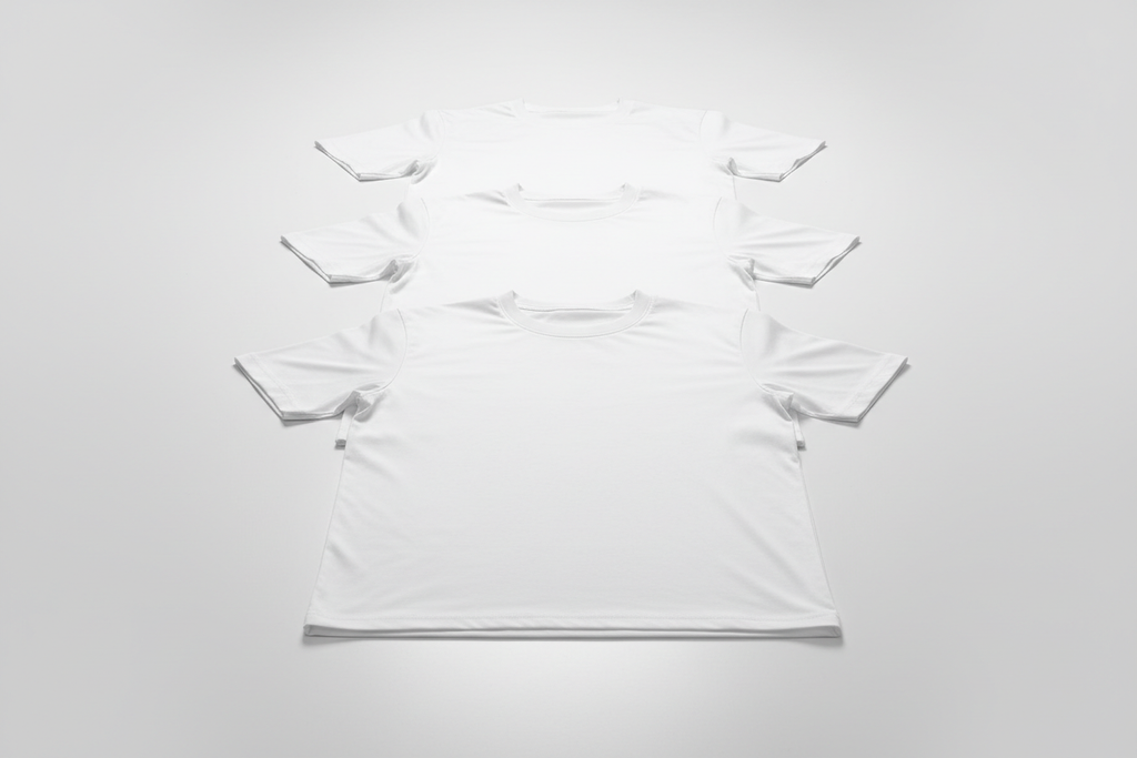 Kit 4 Camisetas Brancas