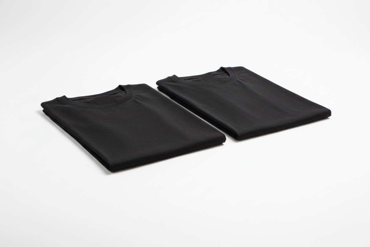 Kit 2 Camisetas Pretas - Lado a Lado