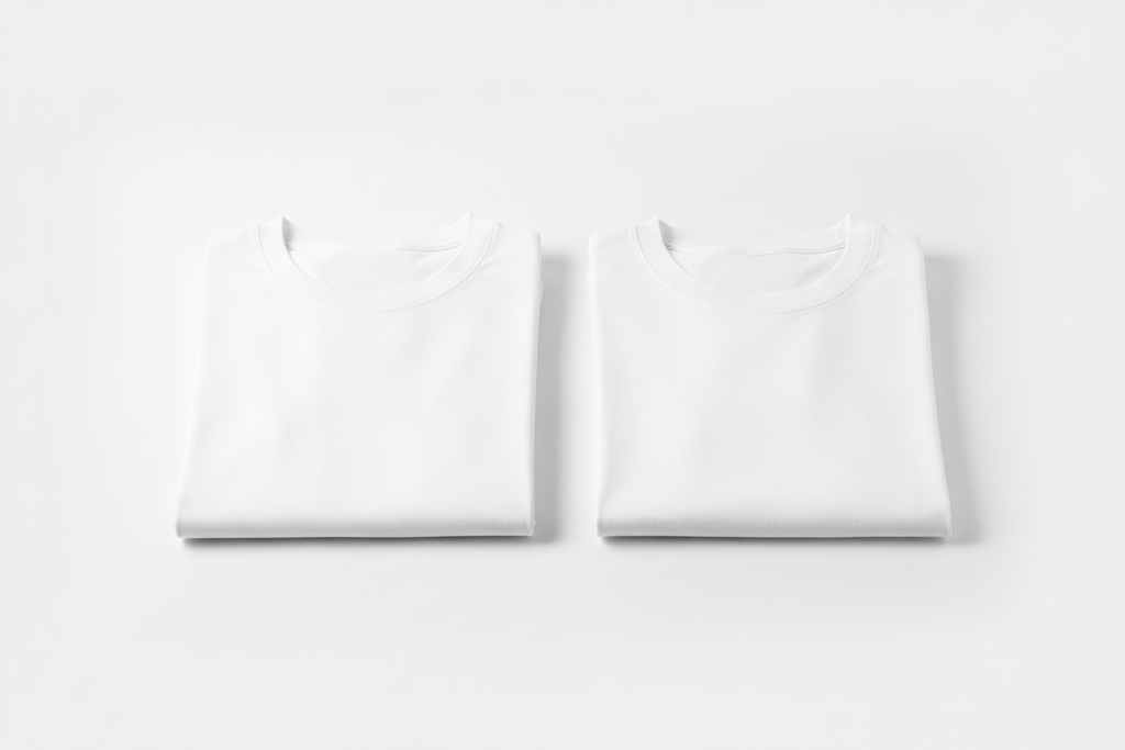 Kit 2 Camisetas Brancas - Lado a Lado