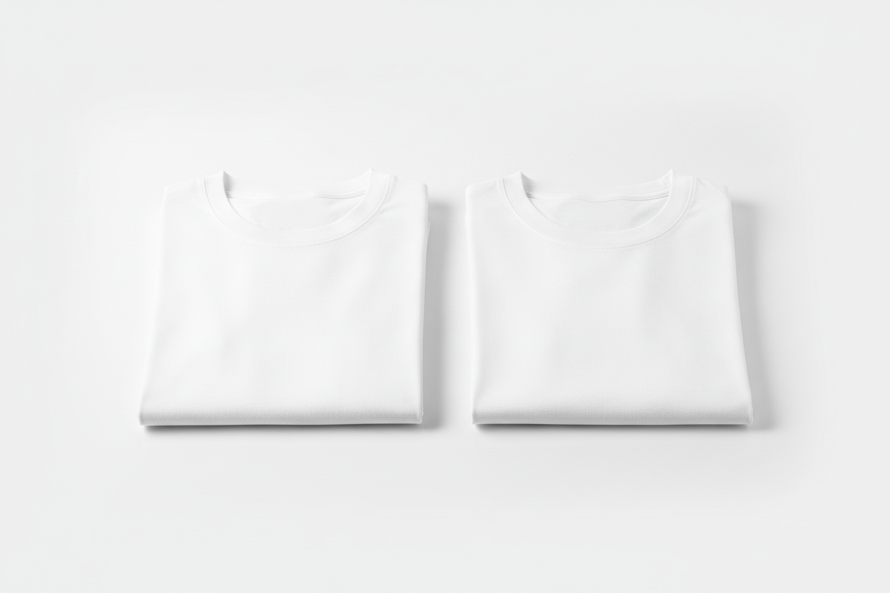 Kit 2 Camisetas Brancas - Lado a Lado