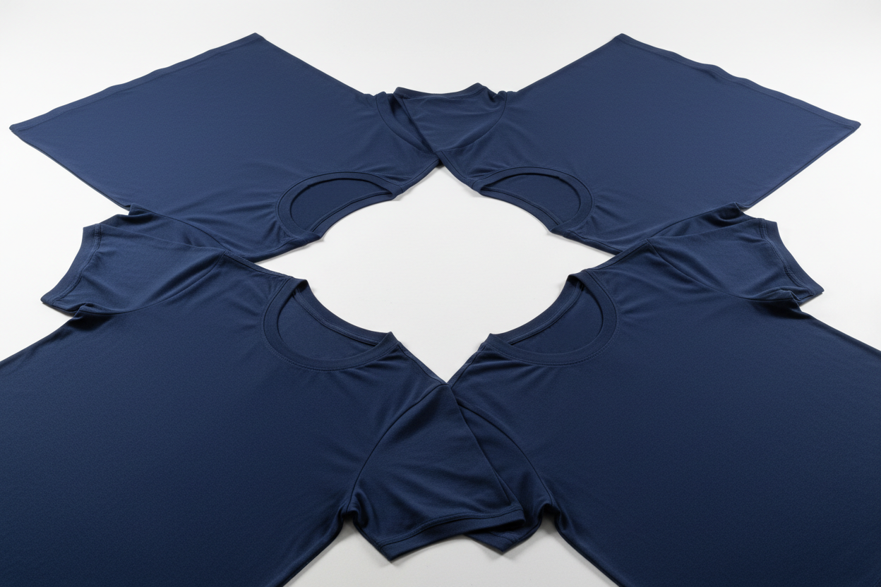 Kit 4 Camisetas Azul Marinho