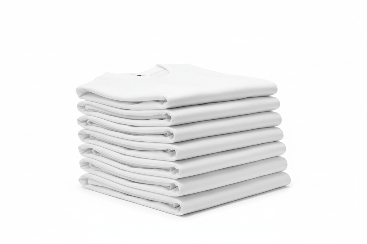 Kit 5 Camisetas Brancas