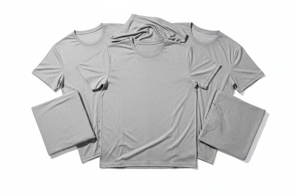 Kit 4 Camisetas Cinzas