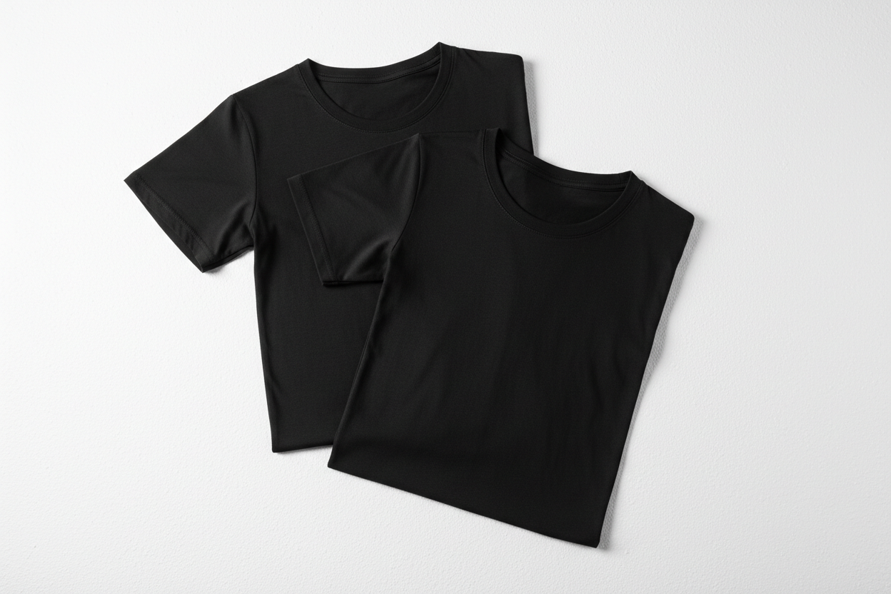 Kit 2 Camisetas Pretas - Diagonal