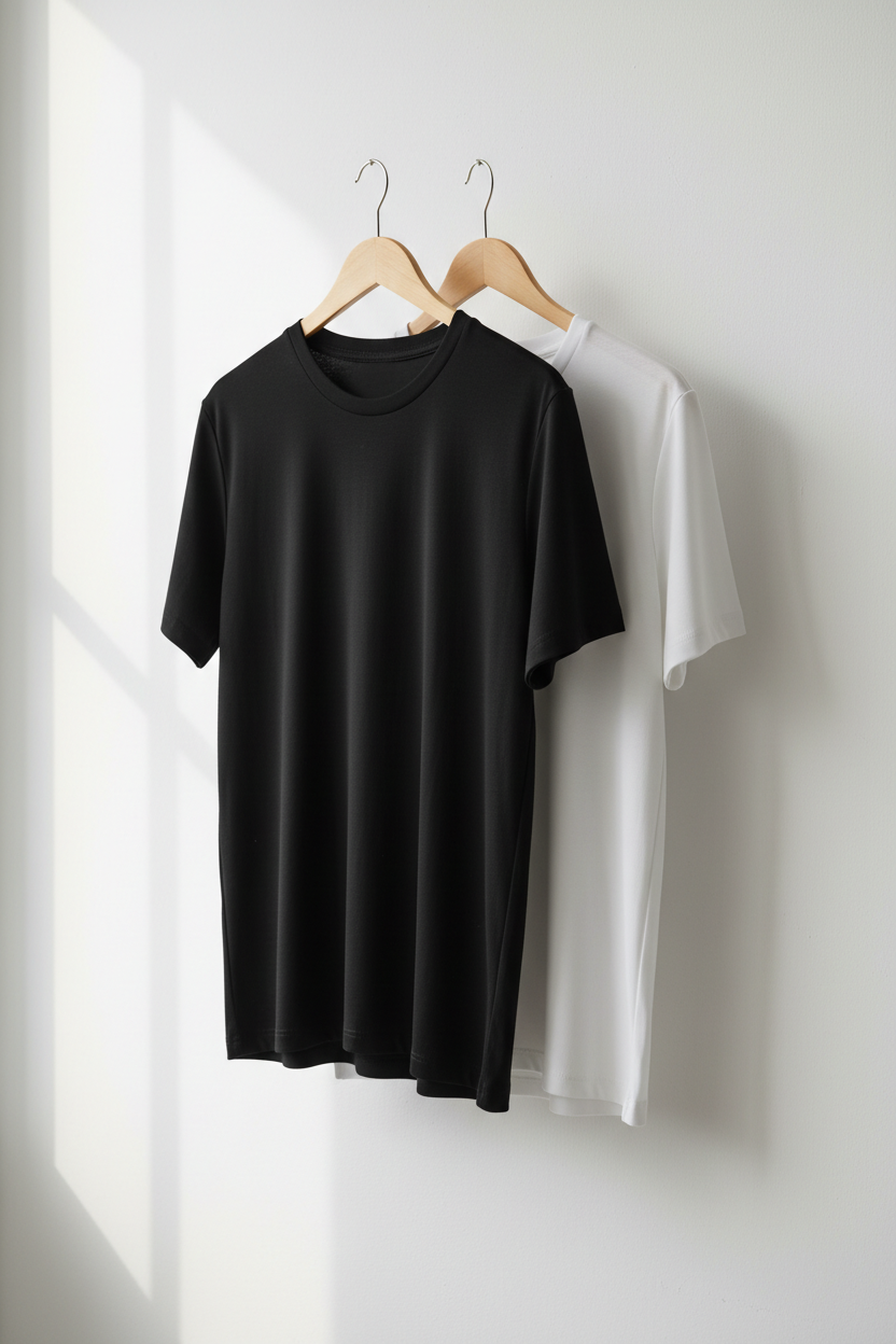 Kit 2 Camisetas PV - Preto e Branco